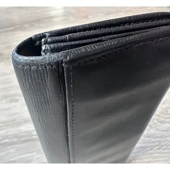 Gucci Black Long Bifold Wallet with Silver Belt Buckle - Picture 12 of 16